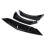3Pcs Carbon Fiber Look Car Front Bumper Splitter Lip Diffuser Body Kit Spoiler Guard Protection 3