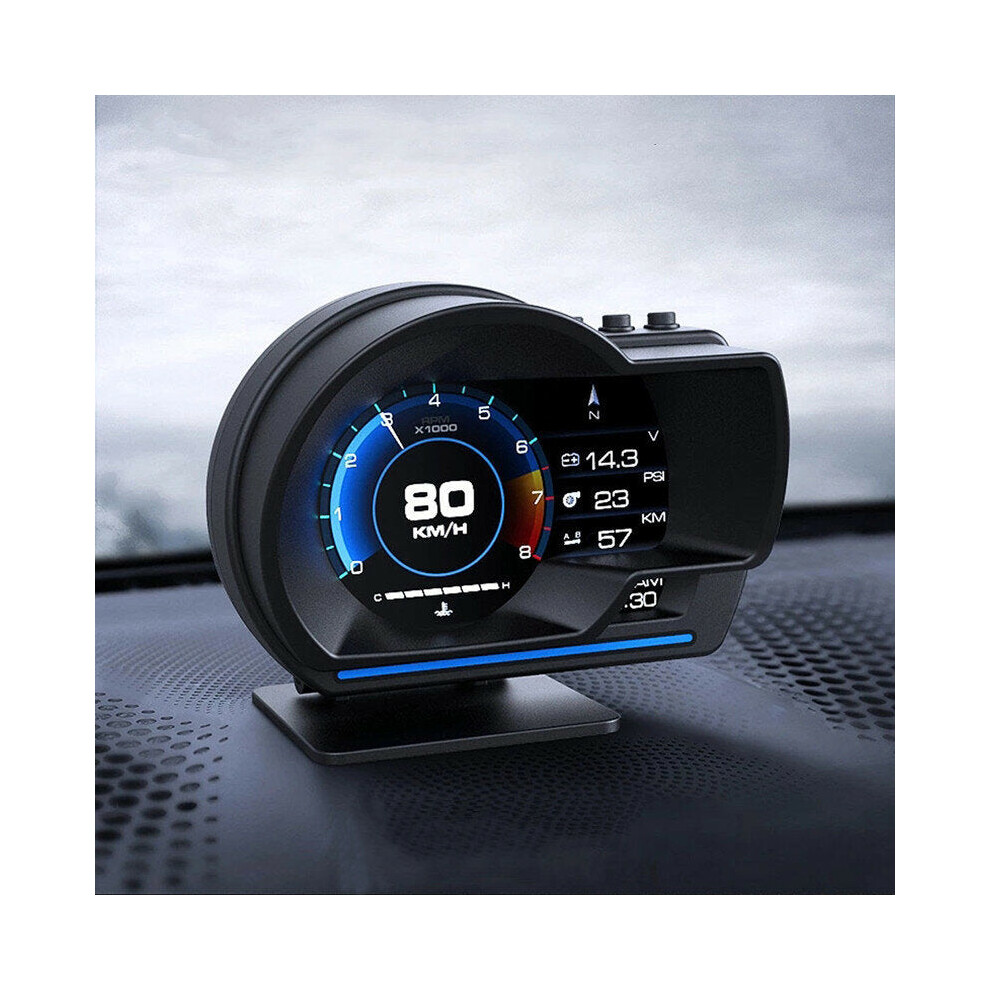 Smart Car Obd2 Gps Gauge Hud Head-Up Digital Display Speedometer Turbo Rpm Alarm 9078193194692