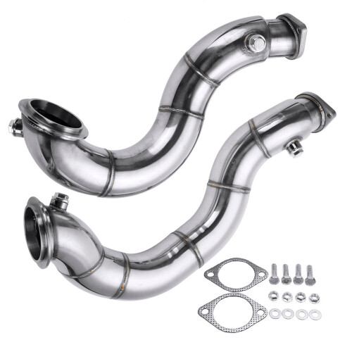 Stainless Steel Exhaust Pipe Muffler Decat Downpipe 1