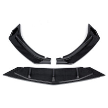 3Pcs Carbon Fiber Look Car Front Bumper Splitter Lip Diffuser Body Kit Spoiler Guard Protection
