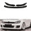3PCS Glossy Black Front Bumper Lip Spoiler Splitter Cover Trim Body Kit 6