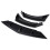 3Pcs Matte Black Car Front Bumper Splitter Lip Diffuser Body Kit Spoiler Guard Protection 2