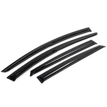 4Pcs Plastic Exterior Visor Vent Shades For FORD FOUCUS 2009-2018 Window Sun Rain Guard Deflector