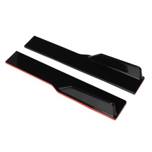 2m Universal Side Skirts Extensions Splitters Green Line For Infiniti