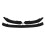 3PCS Glossy Black Front Bumper Lip Spoiler Splitter Cover Trim Body Kit 1