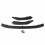 3PCS Glossy Black Front Bumper Lip Spoiler Splitter Cover Trim Body Kit 2