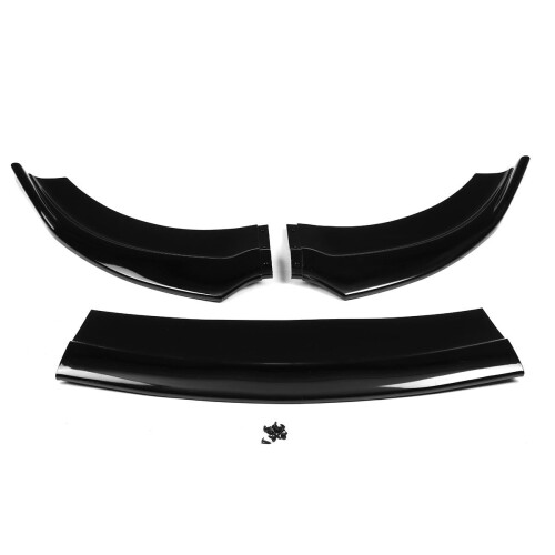 3X Gloss Black Front Bumper Lip Spoiler Splitter Protector 2
