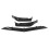 3Pcs Carbon Fiber Look Front Bumper Lip Spoiler 9