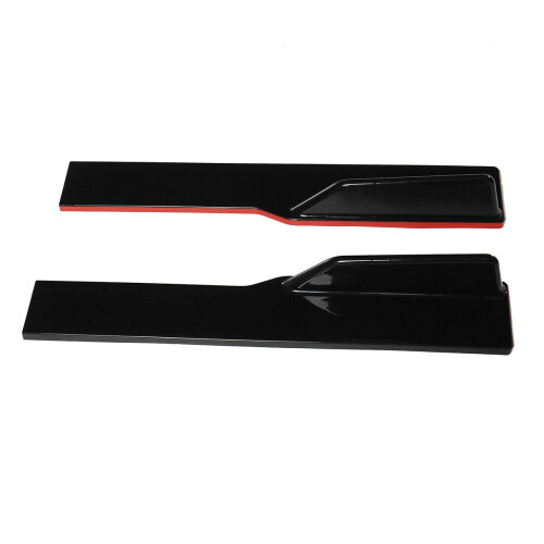 2m Universal Side Skirts Extensions Splitters Green Line For Infiniti 2