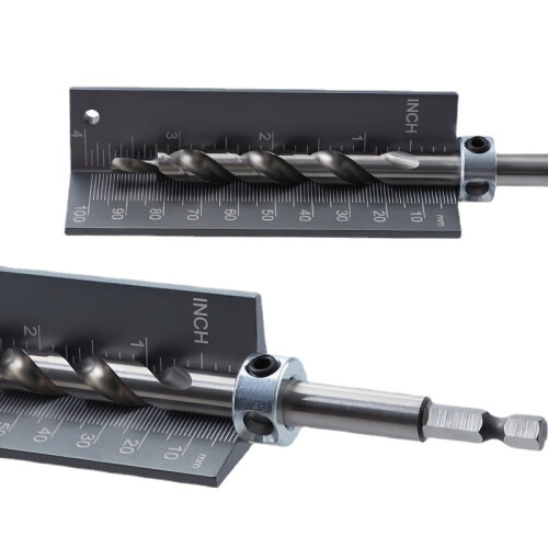 0-100 Mm/0-4" Drill Stop Gauge Depth Measure Ruler Installation Auxiliary Tools 1
