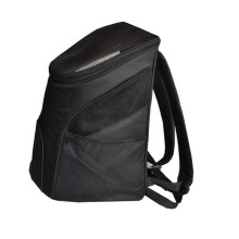 (Black) Pet Carrier Premium Travel Outdoor Mesh Backpack Carry Bag Accessory Dog Cat Rabbit