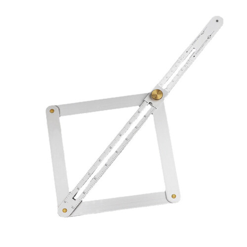 (Standard) 360 Multi-function Diagonal Ruler Protractor Thickened Doors And Windows Trimming 1