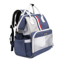 (Blue) Pet Backpack Carrier Travel Bag Designed for Travel Hiking Walking Outdoor