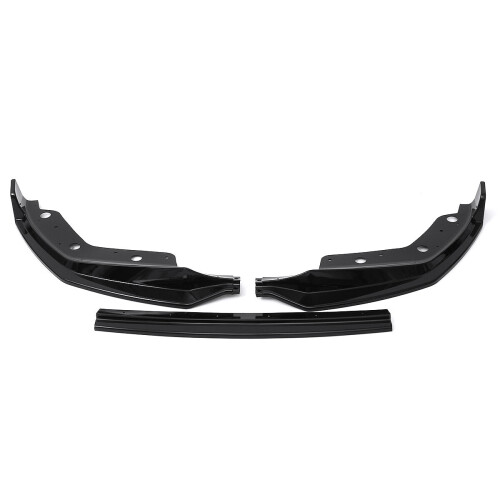 Black Front Bumper Lip Spoiler M Sport 3PCS For BMW 3 Series 1
