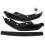 Black Front Bumper Lip Spoiler M Sport 3PCS For BMW 3 Series 11