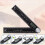 (Black) 2 In 1 Protractor Angle Measuring Tool Fit For Woodworking Construction 4