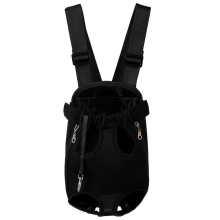 (Black, L) Multicolor Pet Carrying Backpack Pet Outdoor Chest Bag Travel Portable Backpack