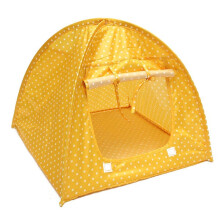(Yellow) Pet Carrier Shoulders Back Front Pack Dog Cat Travel Bag Mesh Backpack Head Out Design Travel Bag
