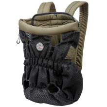 (Green-Black, L) Pet Backpack for Going Out Adjustable Size Extra Padded Foam And Strap Special Design Round Foam to Relieve Pressure