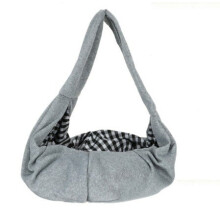 (Grey Grid) Pet Carrier Comfort Tote Latch Shoulder Travel Bag Sling Backpack Dog Cat Puppy