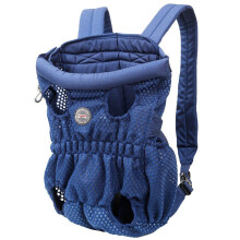 (Blue, M) Pet Backpack for Going Out Adjustable Size Extra Padded Foam And Strap Special Design Round Foam to Relieve Pressure
