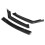 3PCS Carbon Fiber Look Front Bumper Lip Body Kit Spoiler 3