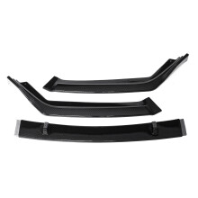 3PCS Carbon Fiber Look Front Bumper Lip Body Kit Spoiler