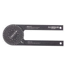 (Black) Miter Saw Protractor Angle Measuring Transfer Rule Gauge for Carpenters ABS Metric Ruler