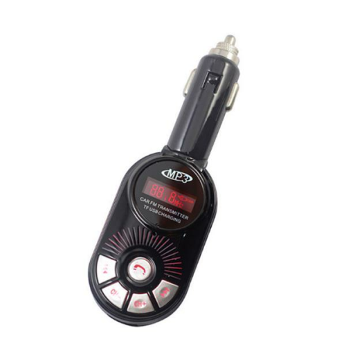 (Red) Wireless Bluetooth Car Kit MP3 Player FM Transmitter SD TF Dual USB Charging