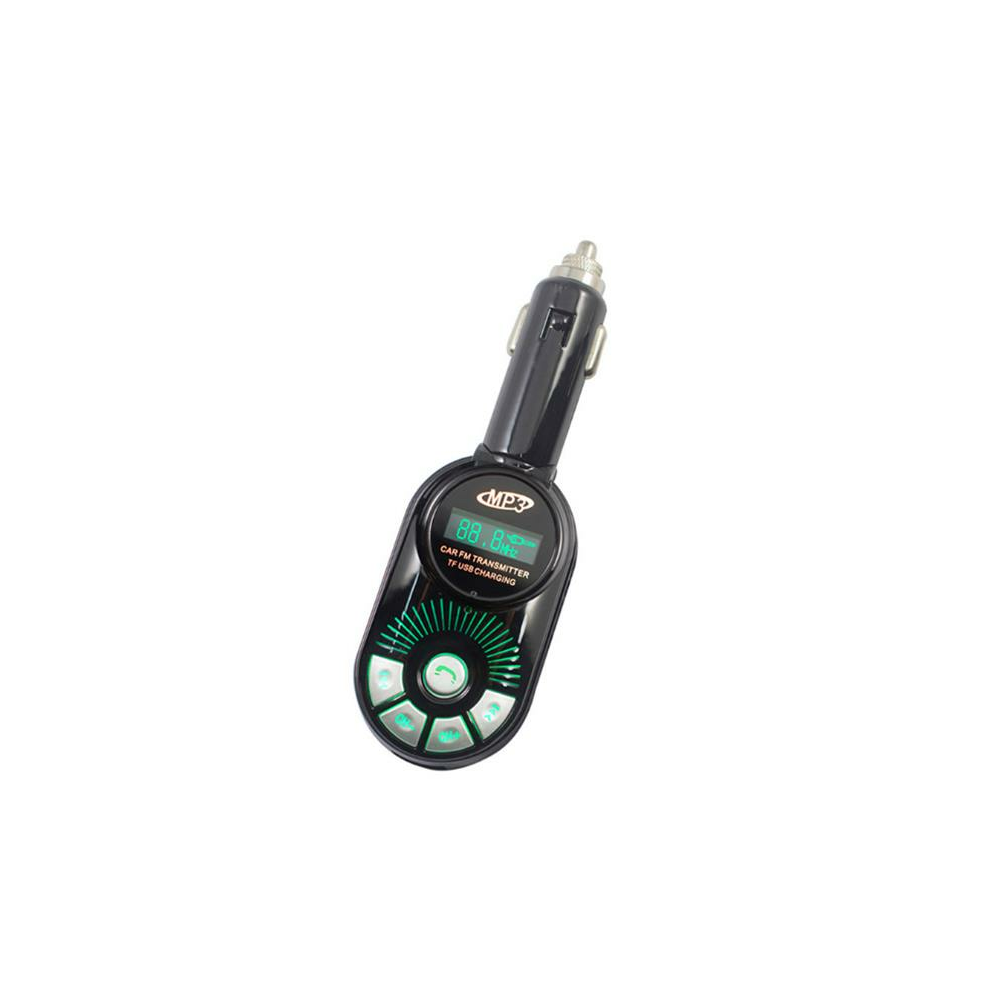 (Green) Wireless Bluetooth Car Kit Mp3 Player Fm Transmitter Sd Tf Dual Usb Charging Green 4250937591874