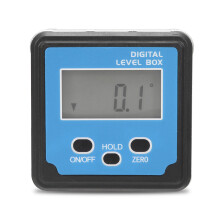 (Blue) Digital Inclinometer Spirit Level Box Protractor Angle Finder Gauge Meter Bevel