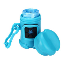 (Blue) Bone Shape Pet Dog Pick-Up Bags Pooper toxic Bag Poop Picker Pet Supplies