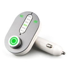 (Green Light) Bluetooth Car Kit Hands Free FM Transimittervs MP3 Player Car Charger