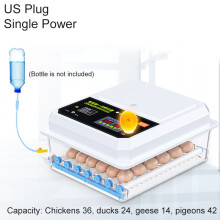 (#1) 36 Egg Automatic Incubator Brooder Digital Fully Hatcher Turning Chicken Duck Humidity Temperature Control Machine with LED Candling Lamp 220V