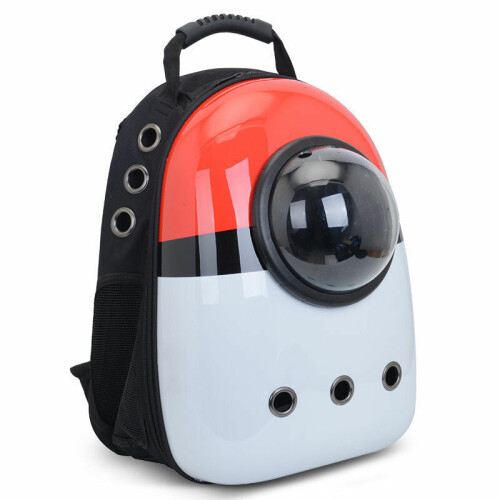 (A) Cat Carrier Bag Waterproof Breathable for Pet Backpack Travel Bag Space Capsule 1