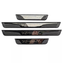 (Black) Car For Toyota Corolla Cross 2024 2023 2022 2021 Door Sill Protector Scuff Plate Pedal Accessories Threshold Stickers Trim