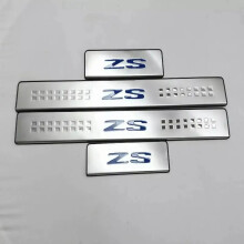 (blue) Car Original Threshold Stainless Steel Stickers For MG ZS 2022 2023 Protector Door Sill Scuff Plate Guard Trim Accessories 2024