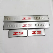 (red) Car Original Threshold Stainless Steel Stickers For MG ZS 2022 2023 Protector Door Sill Scuff Plate Guard Trim Accessories 2024