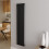 AICA (Single 1600x354mm, Black) Designer Oval Column Radiator Central Heating 1