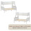 Vida Designs (White) Milan Triple Bunk Bed - Single Double Detachable 7