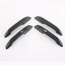 (tqw A) Car Door Handle Trim For ISUZU DMAX D-MAX D MAX 2021 2022 2023 External Protective Carbon Fiber Stickers Accessories