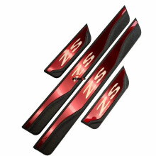 (red) Car For MG ZS EV EZS ZST 2020 2021 Door Sill Cover Scuff Plate Guard Trim Auto Protector Strip Stickers Accessories 2023 2024