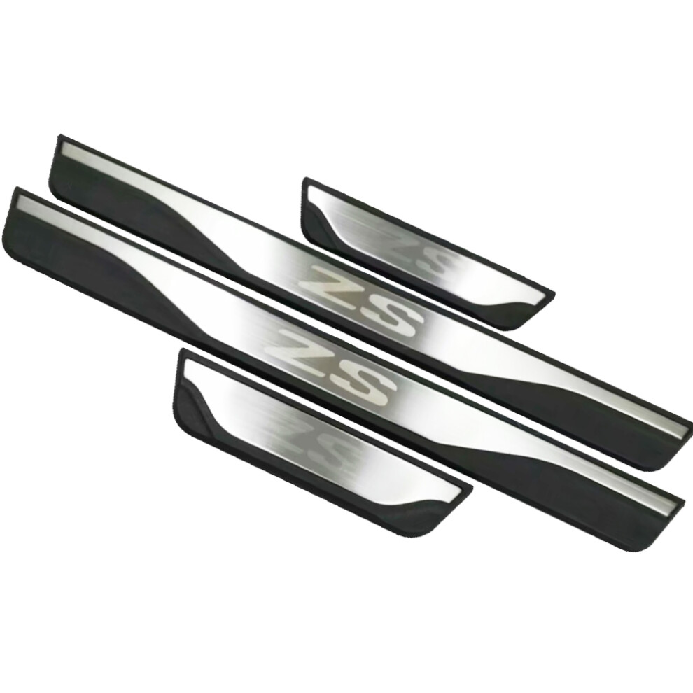 (Silver) For Mg Zs 2024 2025 Car Accessories Door Sill Trim Scuff Palte Pedal Protector Guard Styling Auto Threshold Stickers 4Pcs Silver 6910529983415