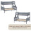 Vida Designs (Grey) Milan Triple Bunk Bed - Single Double Detachable 7