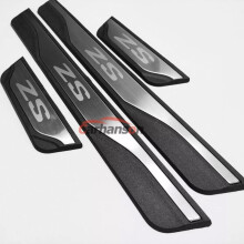 (Silver) For Mg Zs EV 2024 2023 2022 2021 2020 2019 Car Door Sill Scuff Plate Trim Auto Threshold Protector Accessories Styling Stickers