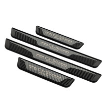 (black) For Mazda CX50 2023 Car Accessories Door Sill Protector Auto Threshold Scuff Plate Stickers Steel Pedal Trim Styling 2022 2024