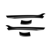 (RHD Black) Car Rearview Mirror Strip Moulding Frame Cover Trim For Mazda CX60 cx 60 2022 2023 Accessories RHD