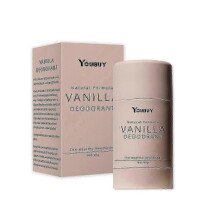 Vanilla Skin Natural Deodorant for Women & Men - Aluminum-Free, 72h Odor Protection, Vegan & Sensitive Skin Safe, Fresh Vanilla Scent, Eco-Friendly
