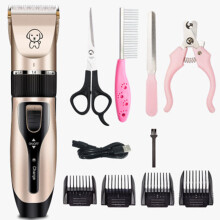 Professional Dog Hair Electric Trimmer With 1 Set Of Clipper Tools USB Charging Pet Grooming Haircut Tool Low-noise Cat Shaver