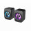 Computer Smart Portable Speaker 2.0 Channel Hi-Fi 3.5 Audio Interface RGB Cool Lighting Effect 2
